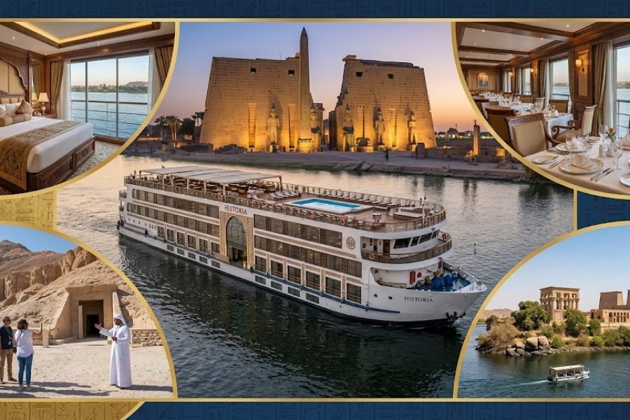 5-Day Ultra-Luxury Nile Cruise: The Historia Experience (Luxor to Aswan)